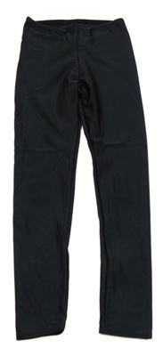 Čierne lesklé legíny