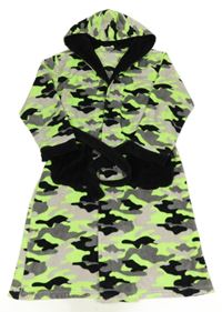 Army plyšová župan s kapucňou 4KIDZ