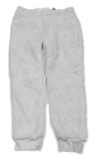 Světlerůžové plyšové pyžamové kalhoty s hvězdičkami little kids