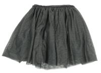 Tmavosivá trblietavá tylová sukňa H&M