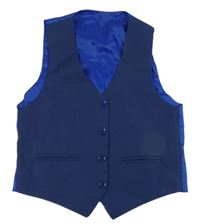 Tmavomodro-safírová slavnostní vesta