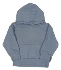 Modrošedá oversize mikina s vreckom a kapucňou PRIMARK