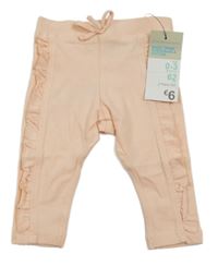 Nové - marhuľové legíny s mašlou a volánikmi PRIMARK