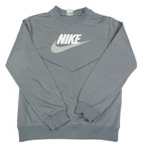 Šedá sportovní mikina s logem Nike