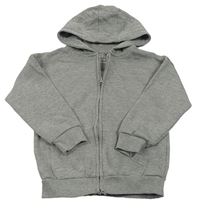 Sivá melírovaná prepínaci mikina s kapucňou zn. Primark