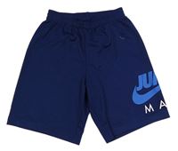 Tmavomodré sportovní kraťasy s logem Air Jordan