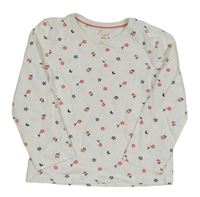 Bílé květované triko C&A