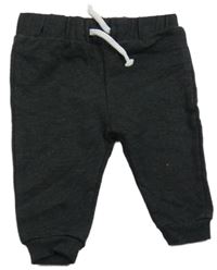 Antracitové melírované tepláky C&A