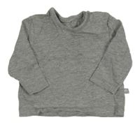 Sivé melírované tričko