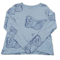 Světlemodré triko s motýly Primark