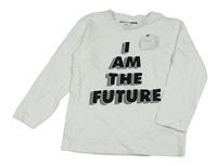 Nové - Bílé triko s nápisem Next