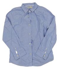 Modrá melírovaná košile Zara