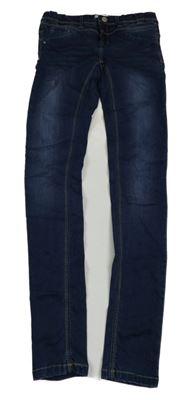 Tmavomodré super skinny rifle Name it