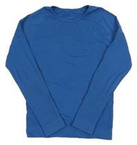 Modré spodní funkční triko Crivit