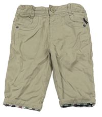 Béžové plátenné nohavice M&S