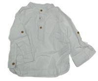 Bílá pruhovaná polo košile Primark