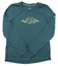 Petrolejové funkční triko s potiskem McKinley