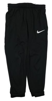 Černé sportovní funkční tepláky s logem Nike