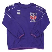 Fialová športová mikina s potlačou Jako