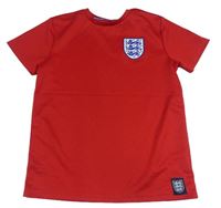 Červené funkční tričko s erbem - England 