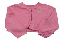 Ružové prepínaci svetrové ľahké bolerko s výšivkou Mothercare