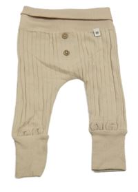 Svetlohnedé rebrované ľahké tepláky s gombíky F&F