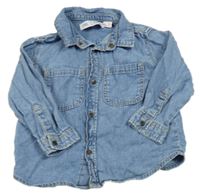 Světlemodrá riflová košile Zara