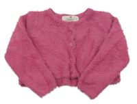 Ružový prepínaci chlpatý crop sveter H&M