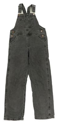 Šedé laclové rifle s kapsou 