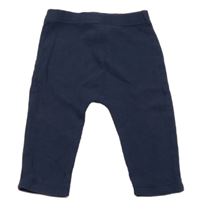 Tmavomodré rebrované legíny George