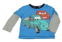 Modro-šedá mikina s Cars George