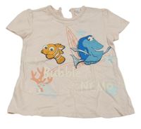 Světlerůžové tričko s Dori a Nemem Disney