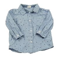 Světlemodrá košile s hvězdičnami H&M
