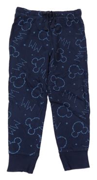 Tmavomodré pyžamové kalhoty s Mickeym Disney
