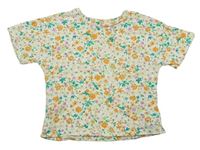 Smetanovo-farebné kvetované tričko Next