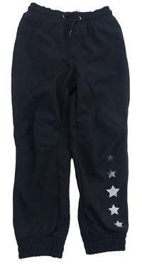 Čierne softshellové nohavice s hviezdami X-Mail