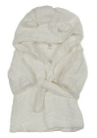 Biely froté župan s kapucňou a uškami F&F