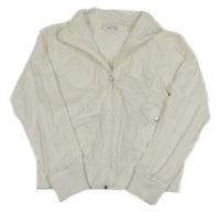 Biela plátenná crop jarná bunda Pocopiano