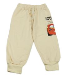 Béžové tepláky s potiskem - Autá