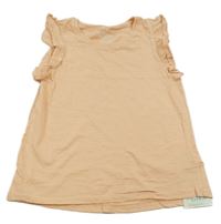 Marhuľový top s volánikmi H&M