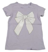 Lila tričko s mašlou