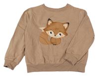 Hnedá mikina s líškou H&M