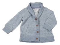 Svetlomodrá melírovaná prepínaci mikina H&M