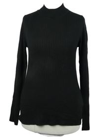 Dámský černý žebrovaný svetr Primark 