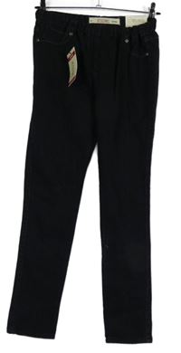 Nové - Dámské černé džegíny 