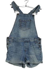 Dámske svetlomodré rifľové na traké kraťasy Denim