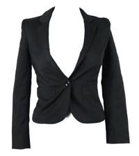 Dámské černé crop sako H&M vel. 32