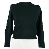 Dámský tmavozelený crop svetr H&M