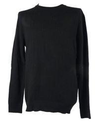 Pánsky čierny vzorovaný sveter H&M