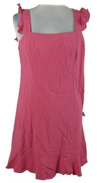 Dámské tmavorůžové minišaty s průstřihem na zádech Na-kd